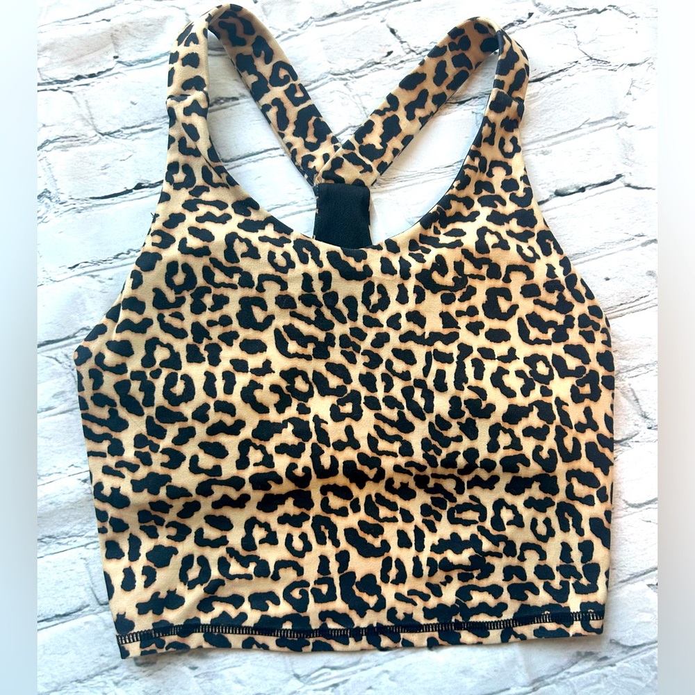 Kyodan Leopard Print Racerback Sports Bra/Tank